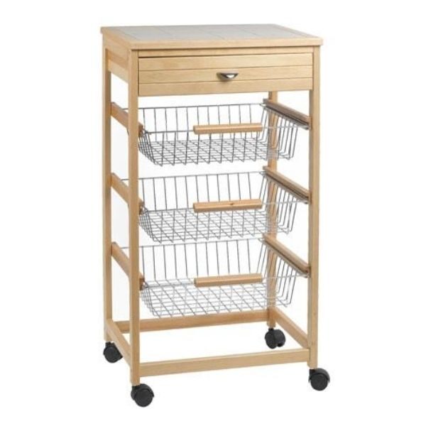 Carrello cucina in legno