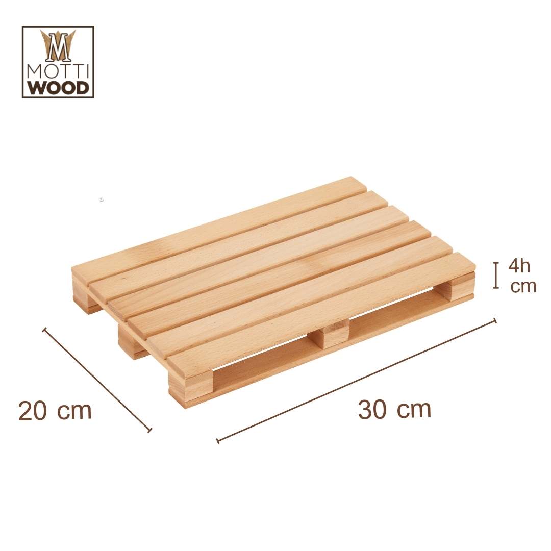 Tagliere pallet in legno faggio – 30×20 – Mottinox