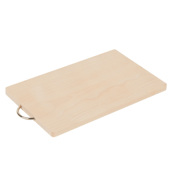 Tagliere in legno faggio con manico in acciao – Mottinox