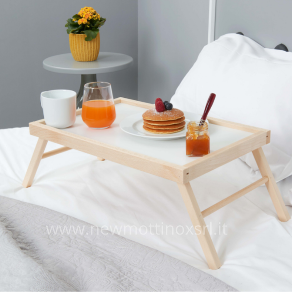 Vassoio da letto in legno faggio – Mottinox