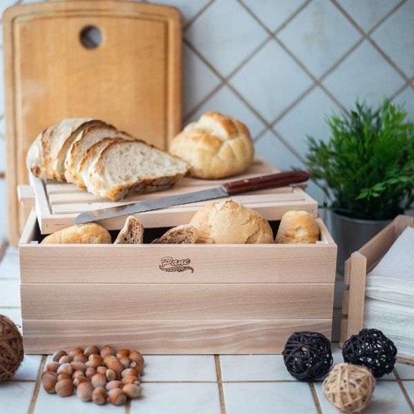 Portapane Porta Pane con Tagliere | LGV Shopping