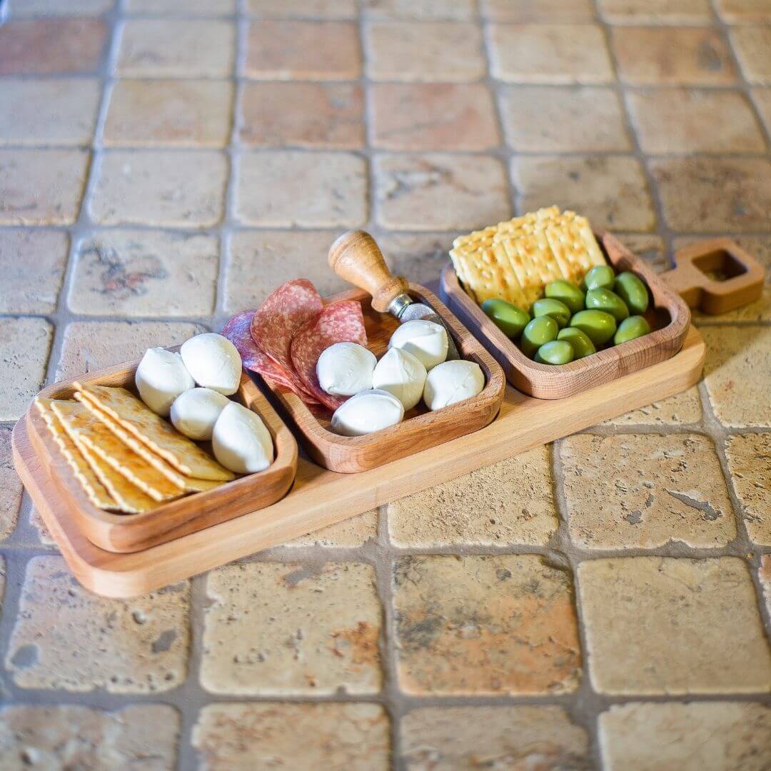 Taglierino per pane manico in legno e lame incluse - Coltelleria Lionetti