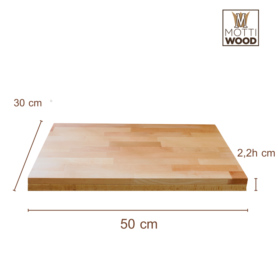 Asse Pasta, Legno Faggio, 50cm, Con bordo – Mottinox